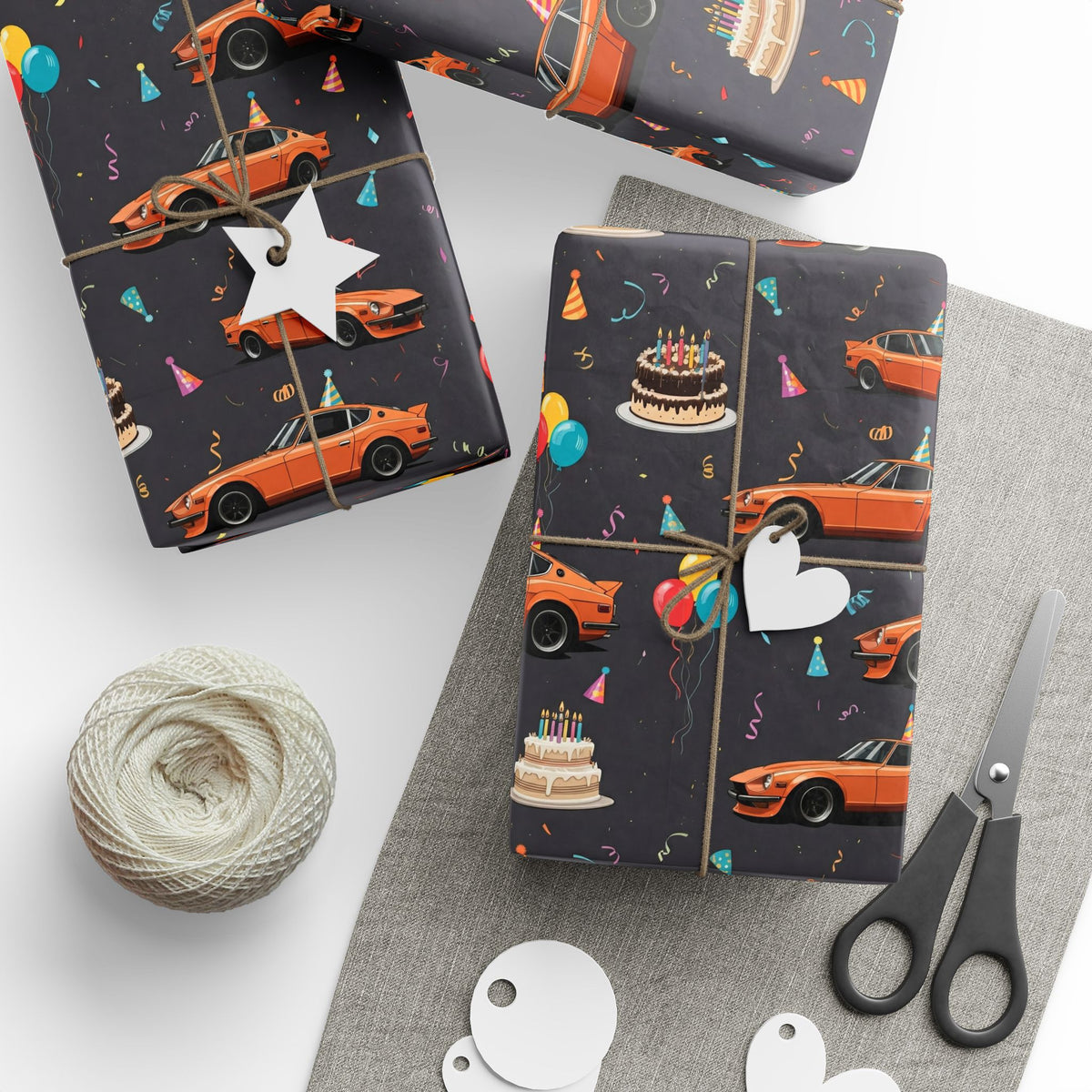 Nissan 280Z birthday wrapping paper — view 8