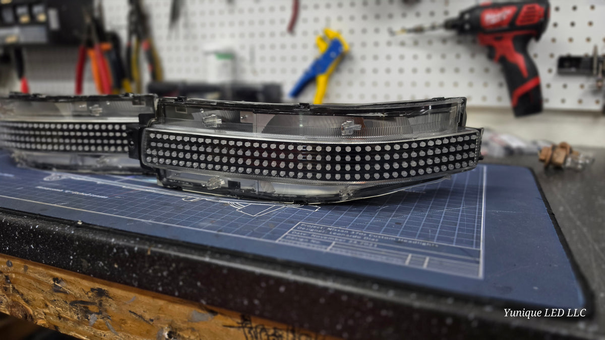 Nissan 350Z BlueGhozt RGB rear bumper LED lights — view 3