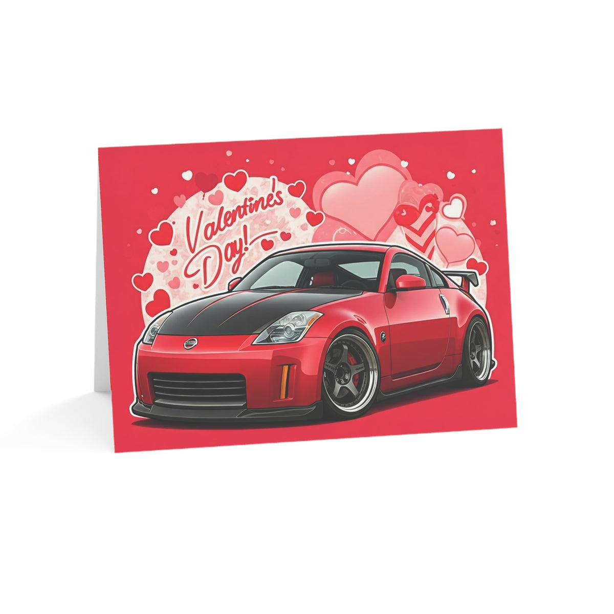 Valentine's Day Nissan 350Z Greeting Card