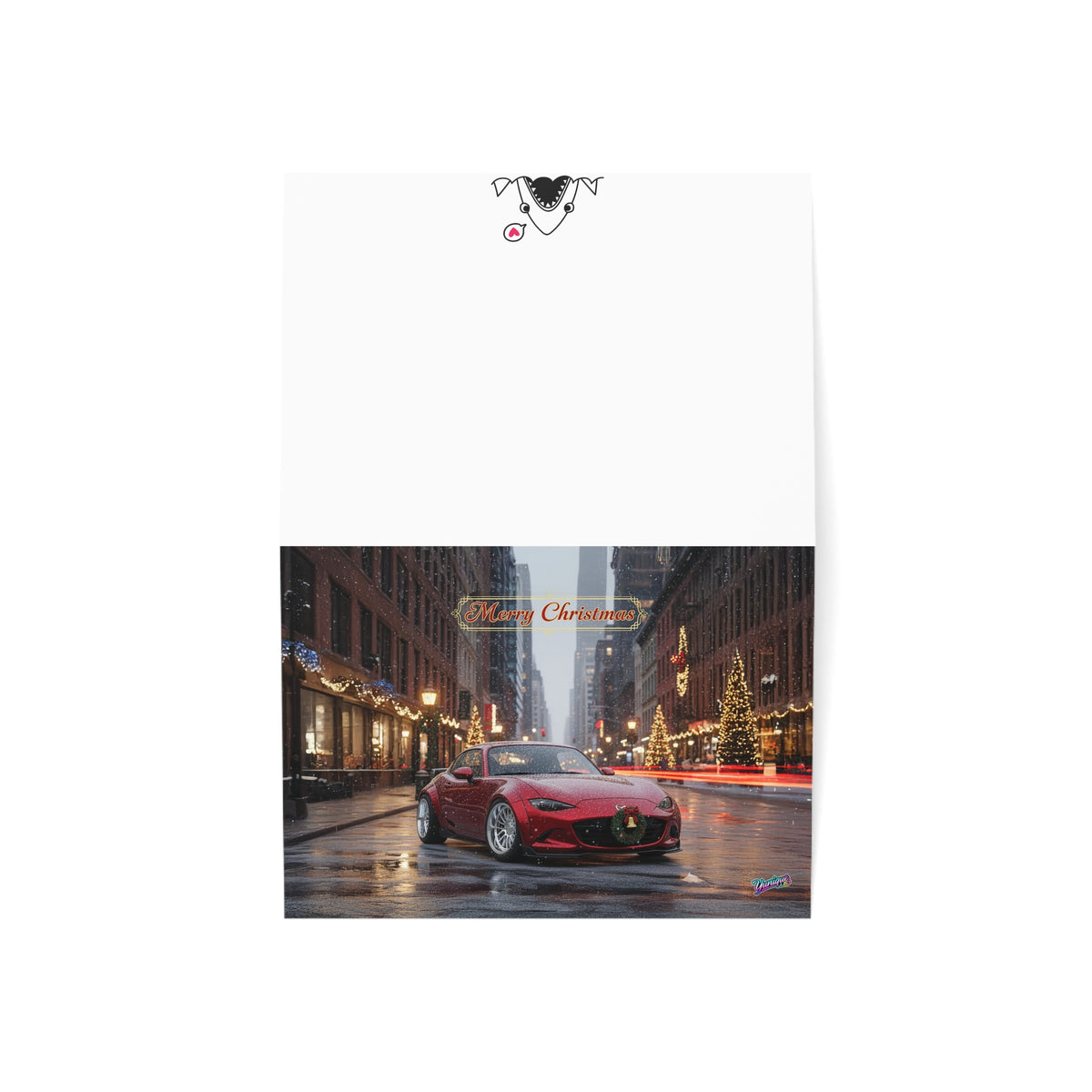 Christmas Mazda MX-5 Miata greeting card — view 3