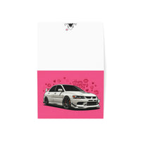 Valentine's Day Mitsubishi Lancer Evo X greeting card — view 3