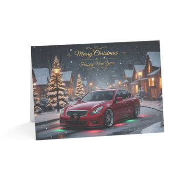 Christmas Infiniti G37 Sedan Greeting Card