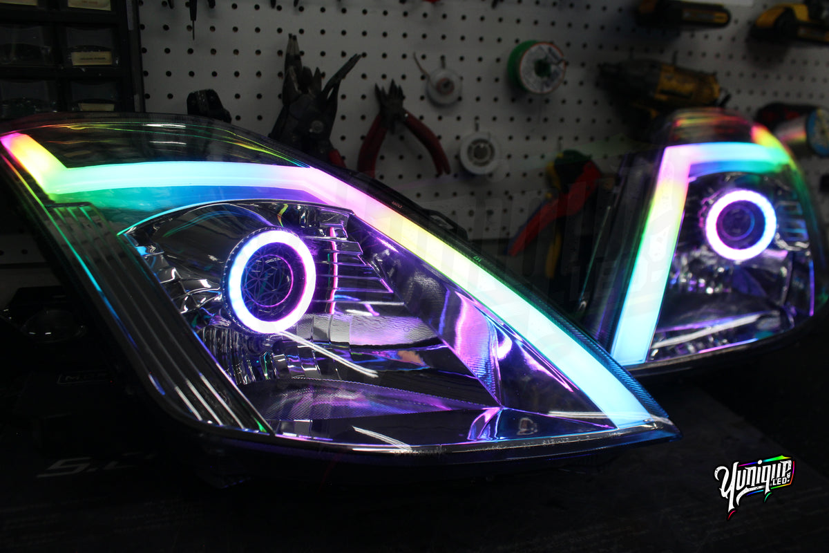 Faros de escenario 3 estilo GT-R para Nissan 350Z Dynamik