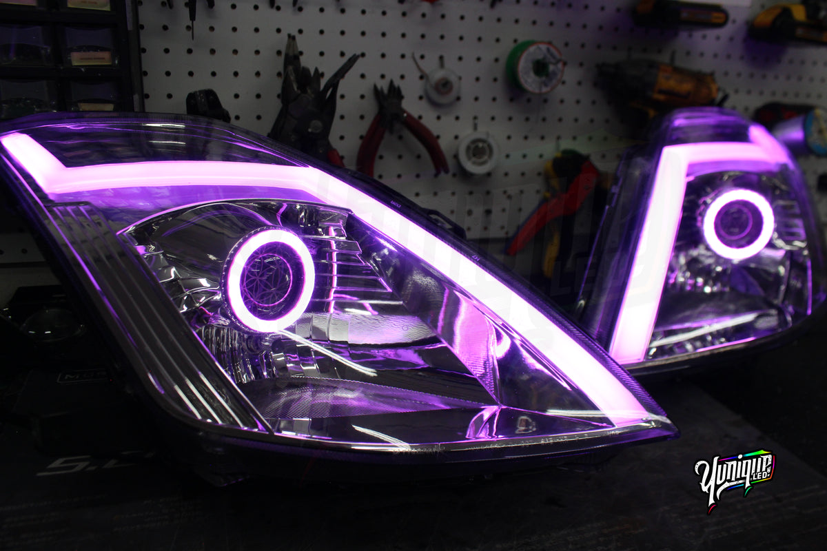 Nissan 350Z Dynamik GT-R style Stage 3 LED headlights — view 6