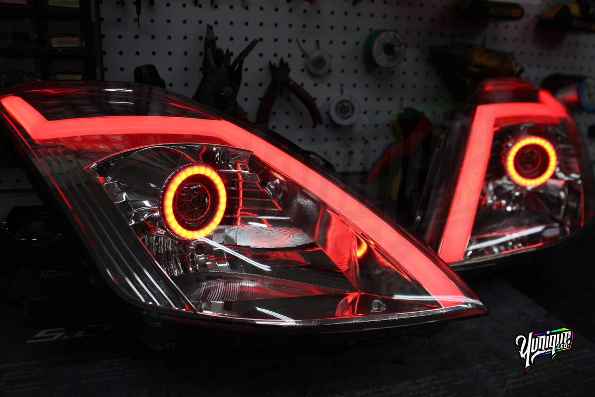 Nissan 350Z Dynamik GT-R style Stage 3 LED headlights — view 4