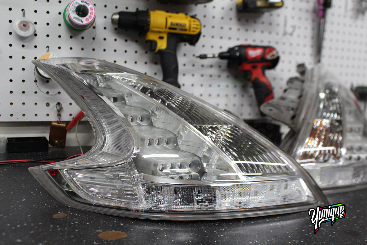 Nissan 370Z BlueGhozt Clear RGB LED taillights — view 11