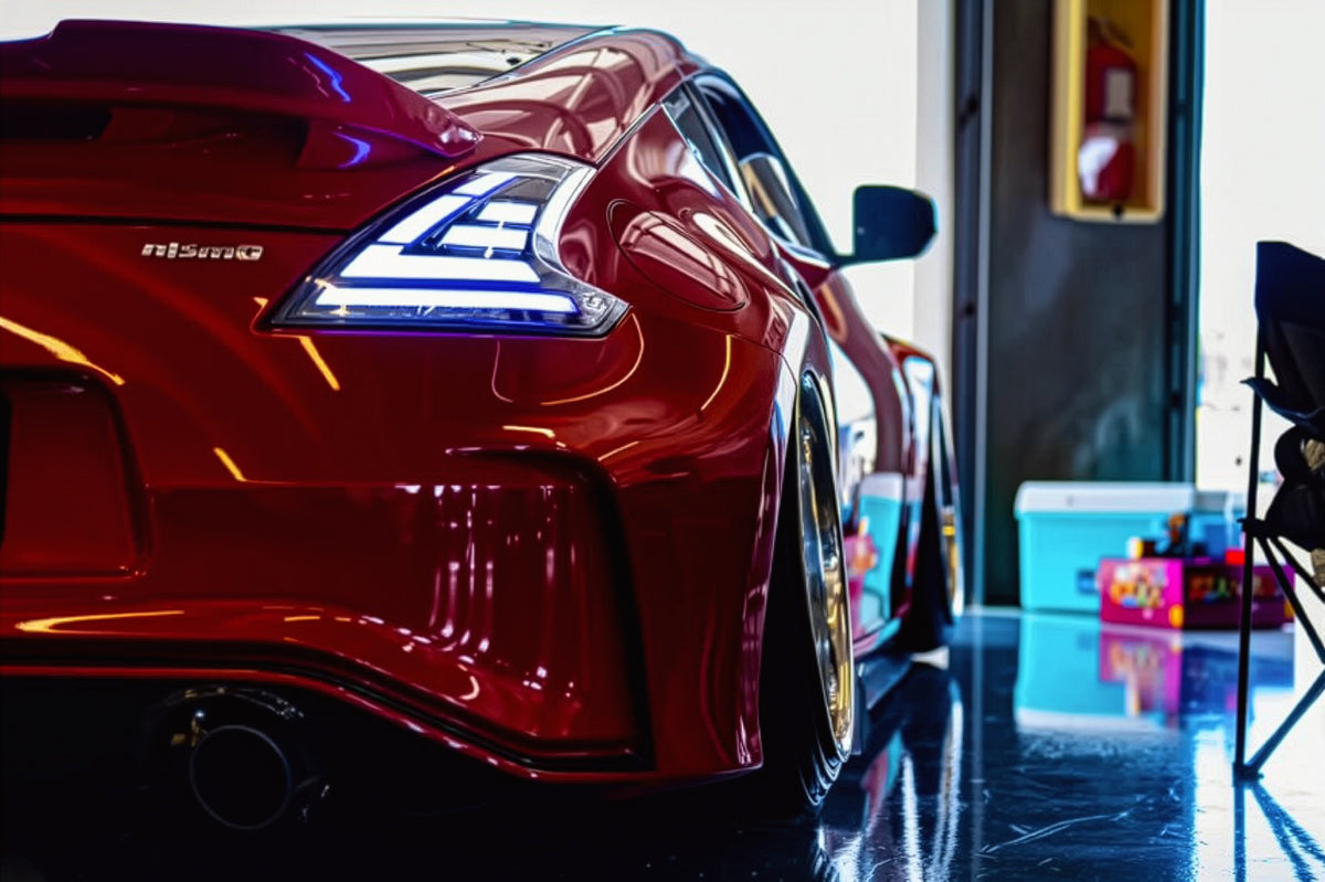 Nissan 370Z RGBW Ghozt custom LED taillights — view 6