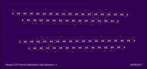GTR R35 Side Market LED Boards (Render)