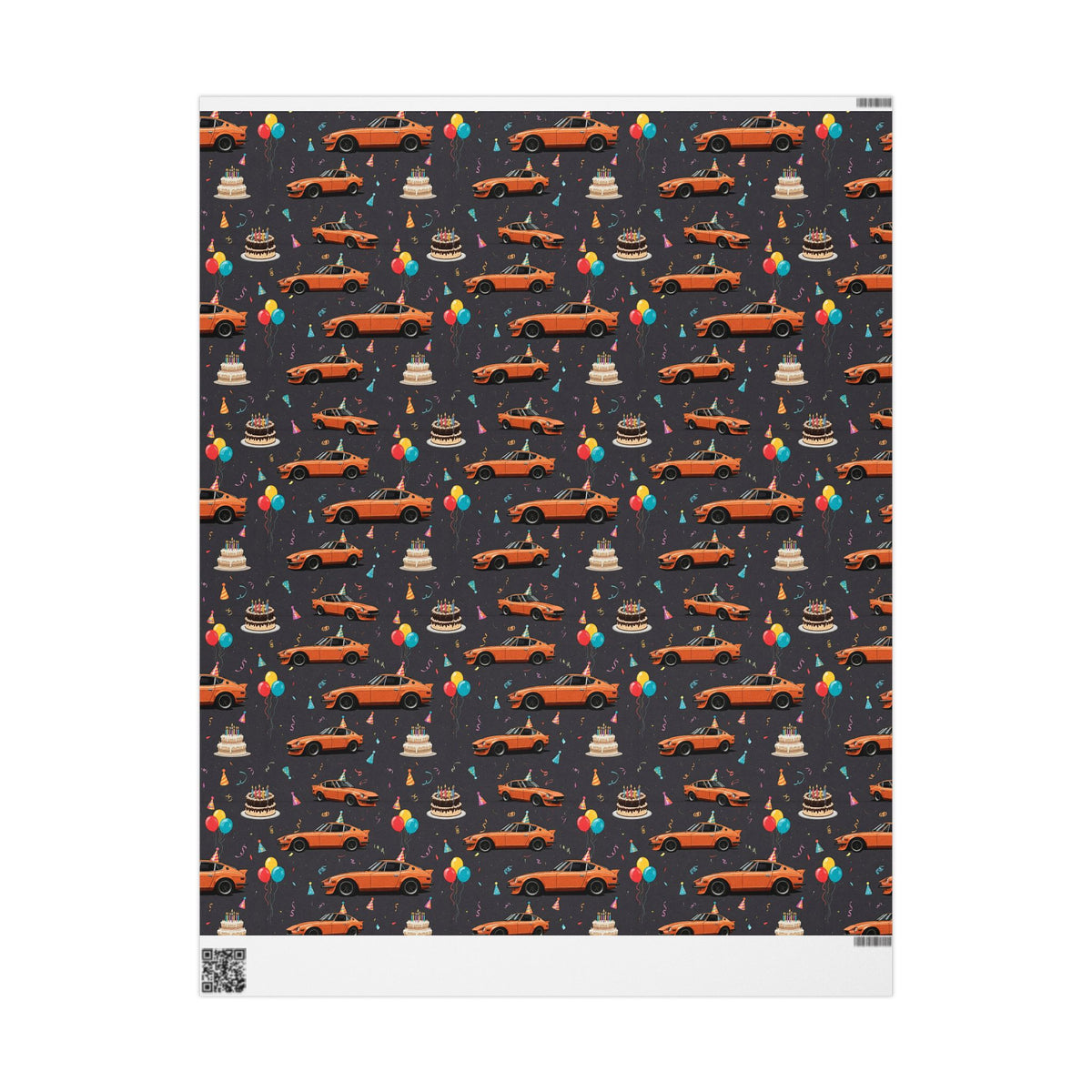 Nissan 280Z birthday wrapping paper — view 2