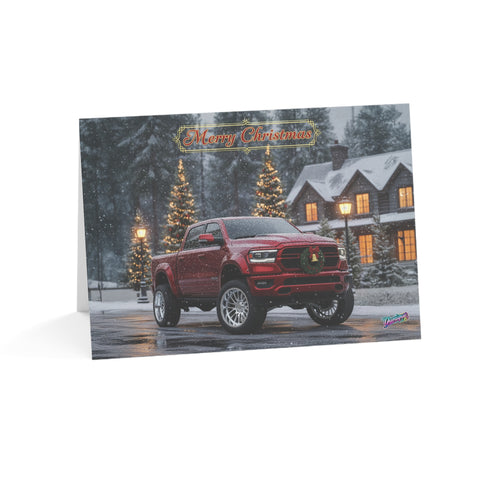 Christmas Dodge Ram 1500 Greeting Card