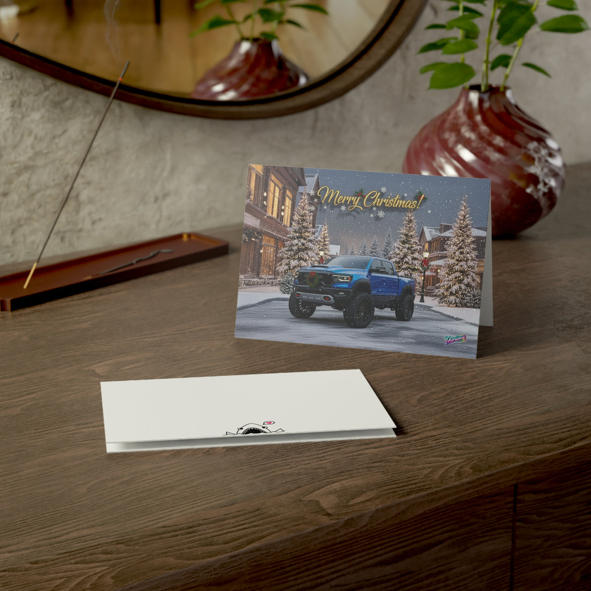 Christmas Dodge Ram TRX greeting card — view 5