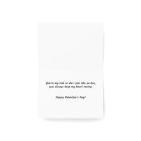 Valentine's Day Mitsubishi Lancer Evo VIII greeting card — view 4