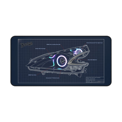 Alfombrilla de escritorio 370Z Neopixel con faros personalizados