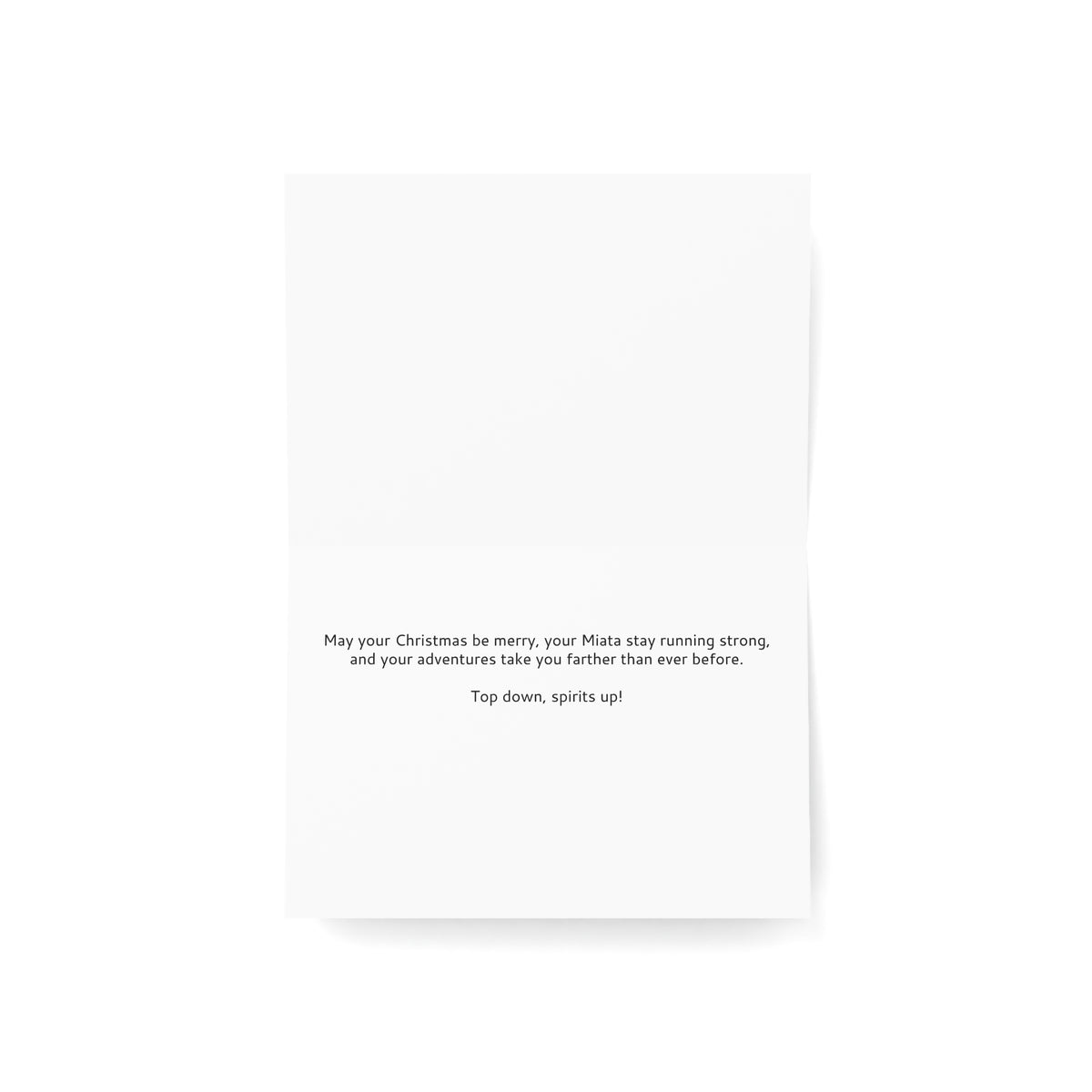 Christmas Mazda MX-5 Miata greeting card — view 4