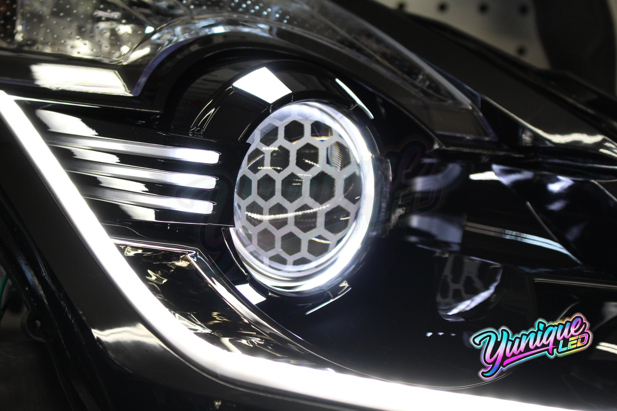 Nissan 350Z BlueGhozt Iron Man custom LED headlights — view 11