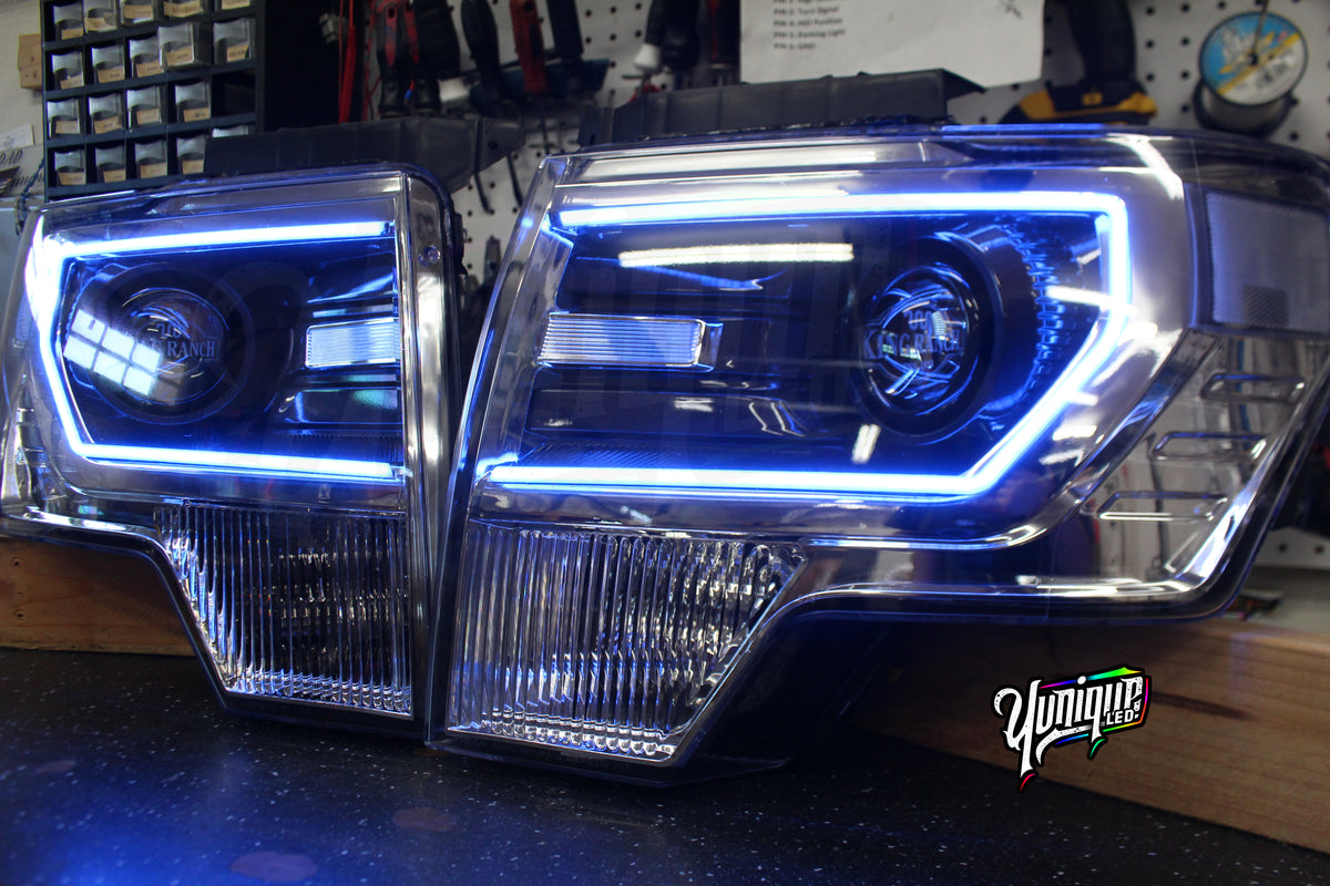 2009-2014 Ford F-150 custom LED headlights — view 4