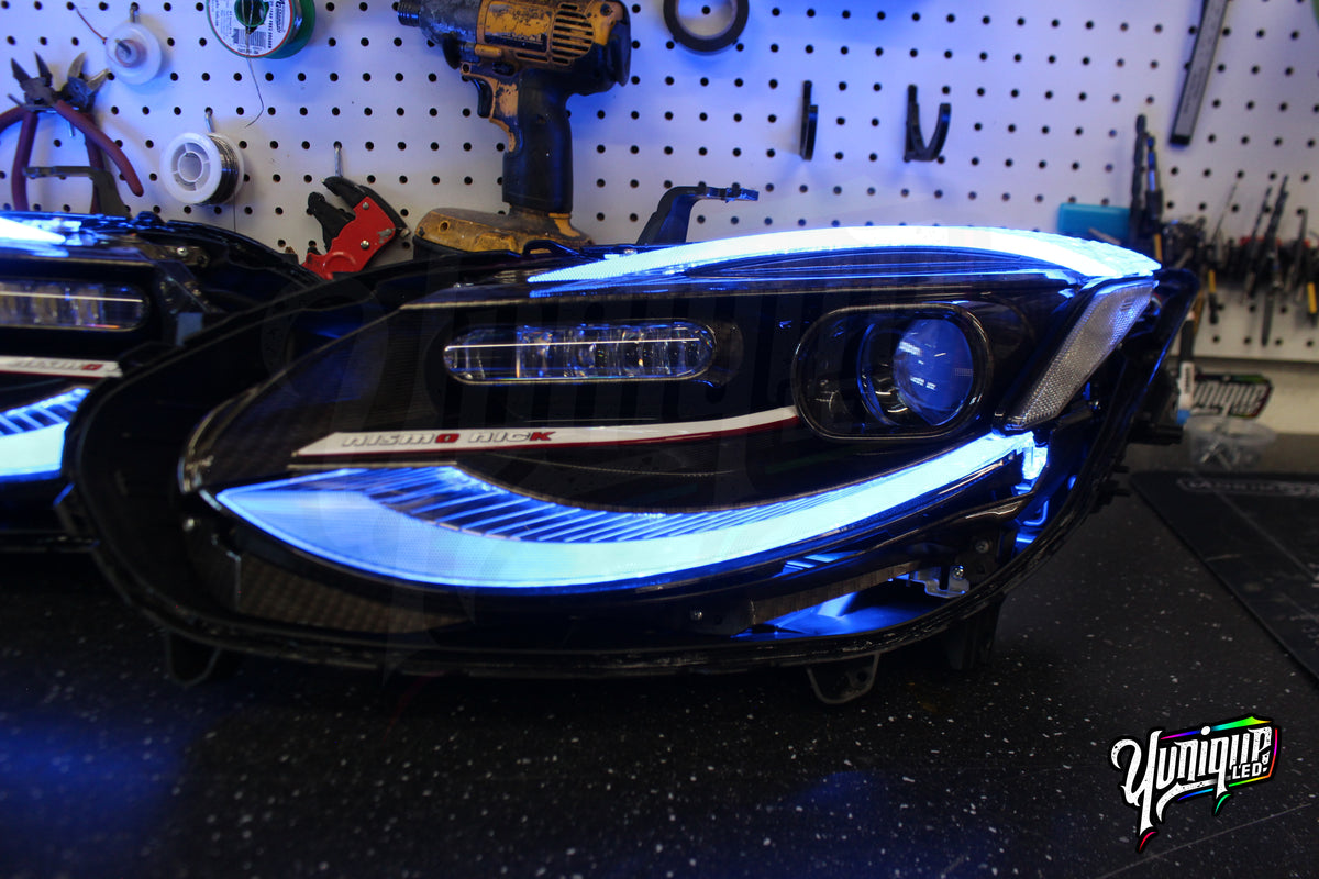 2024+ Nissan Z (Z35) custom LED headlights — view 3