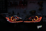 New Style Yunique LED 03-09 Nissan 350z BlueGhozt Stage 3 Headlights