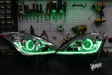 New Style Yunique LED 03-09 Nissan 350z BlueGhozt Stage 3 Headlights