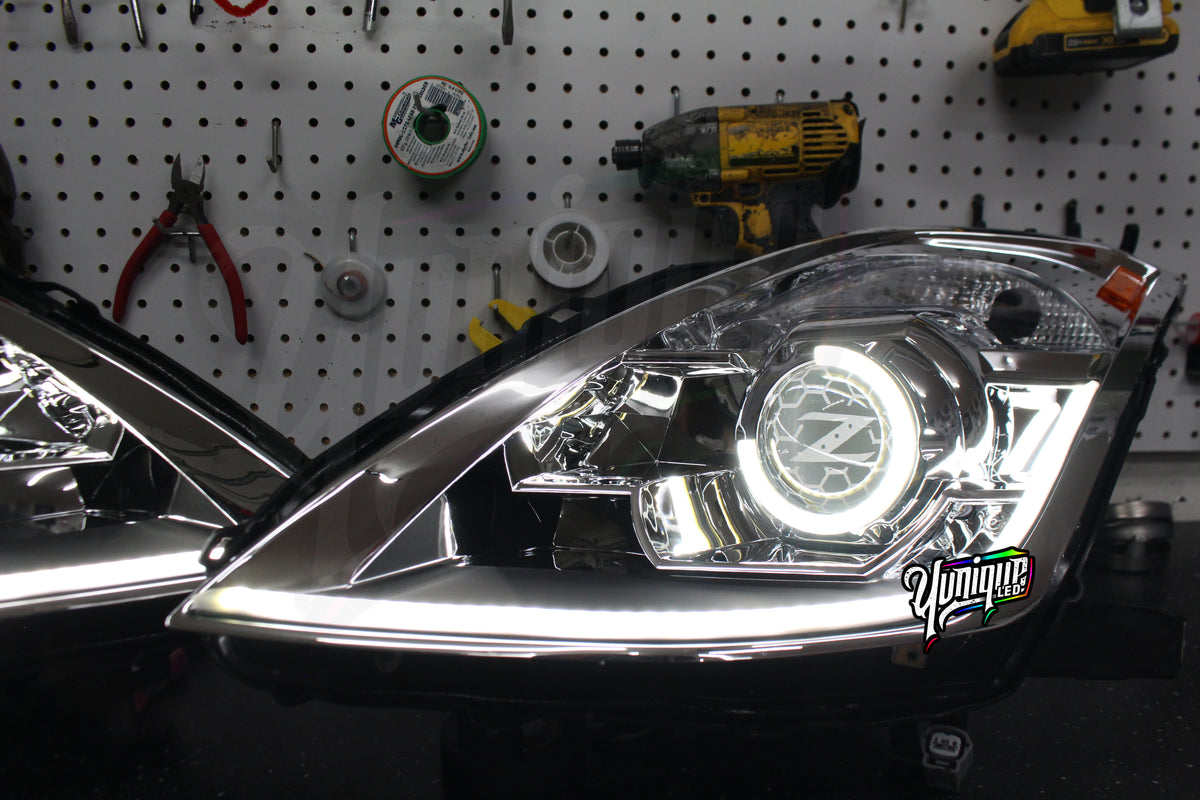 Nissan 350Z new-style BlueGhozt Stage 3 LED headlights — view 9