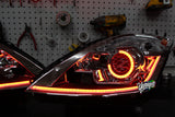 New Style Yunique LED 03-09 Nissan 350z BlueGhozt Stage 3 Headlights