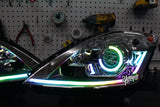 New Style Yunique LED 03-09 Nissan 350z BlueGhozt Stage 3 Headlights