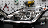 New Style Yunique LED 03-09 Nissan 350z BlueGhozt Stage 3 Headlights