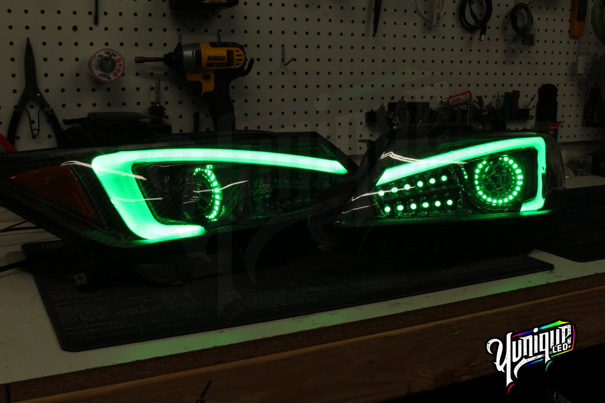 2011-2013 Scion tC BlueGhozt Stage 3 custom LED headlights — view 5