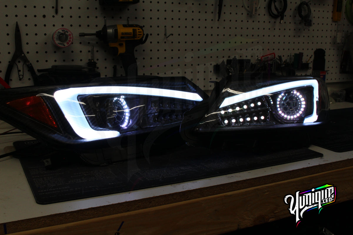 2011-2013 Scion tC BlueGhozt Stage 3 custom LED headlights — view 6