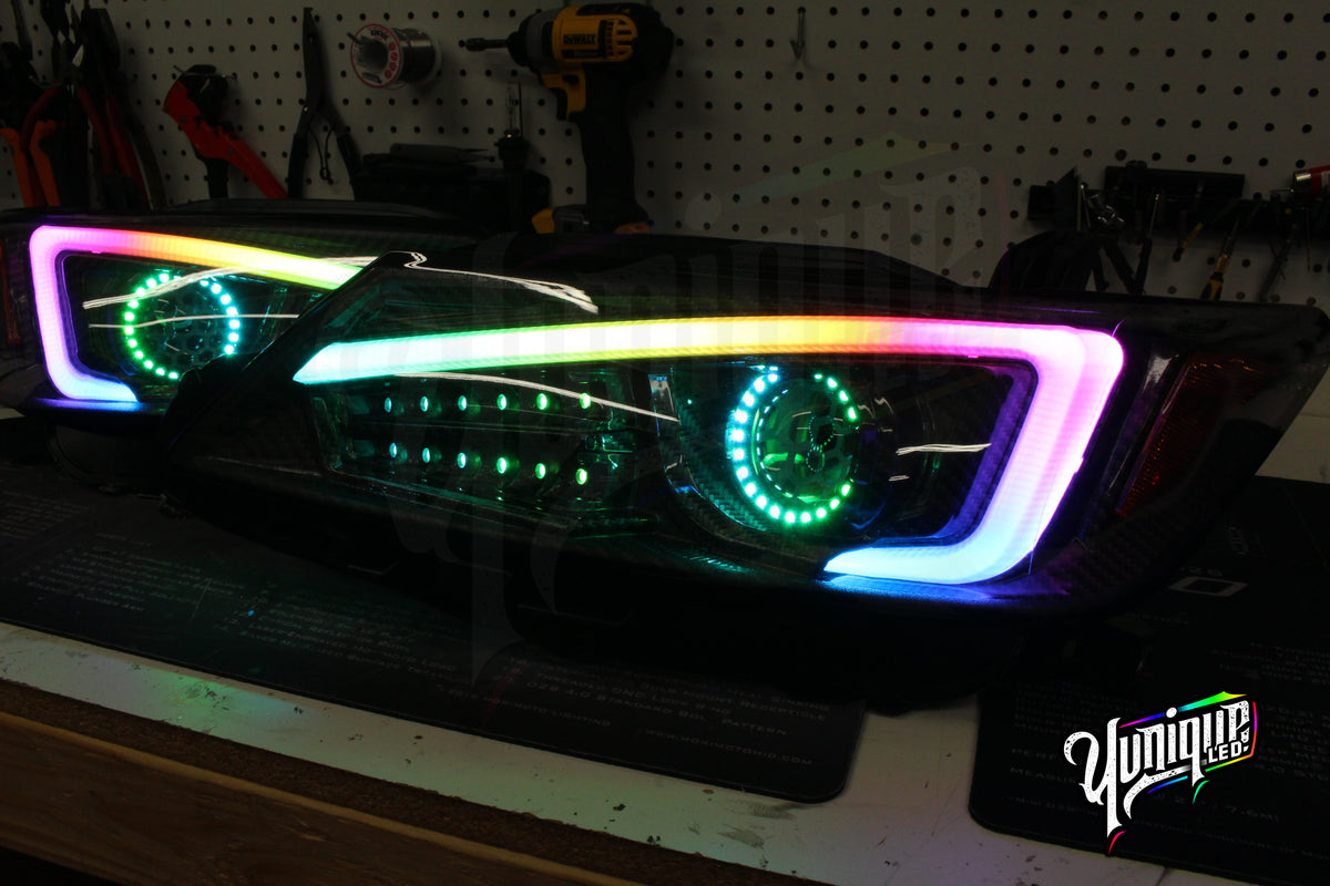 2011-2013 Scion tC BlueGhozt Stage 3 custom LED headlights — view 9