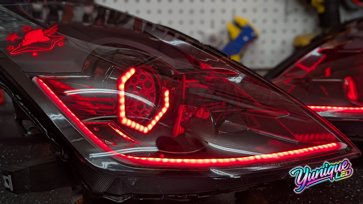 Nissan 350Z BlueGhozt Design Series RGB LED headlights — view 11