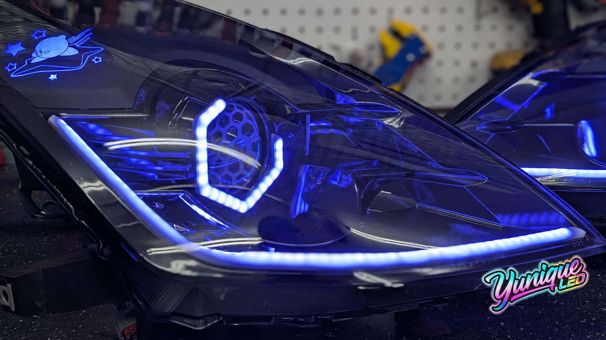 Nissan 350Z BlueGhozt Design Series RGB LED headlights — view 6