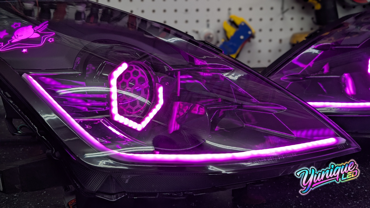 Nissan 350Z BlueGhozt Design Series RGB LED headlights — view 8