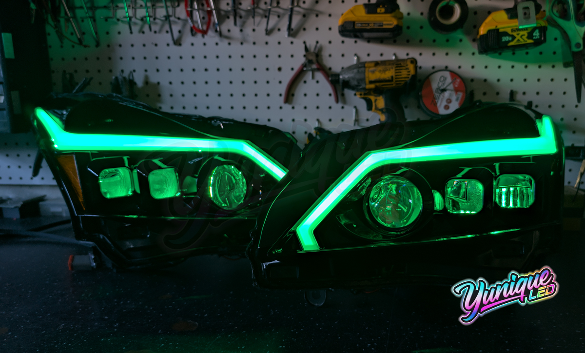 Infiniti G37 Sedan BlueGhozt Stage 3 LED headlights — view 5