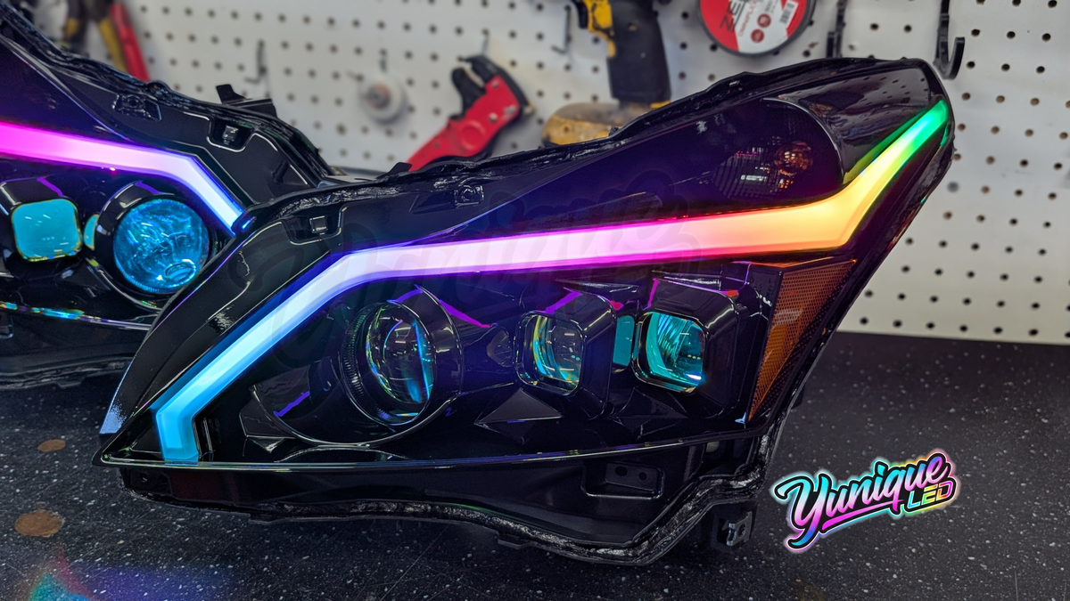 Infiniti G37 Sedan BlueGhozt Stage 3 LED headlights — view 8