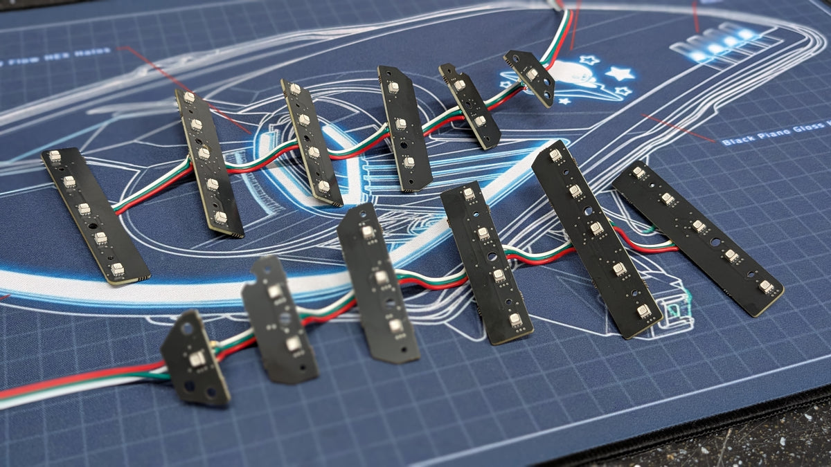 Nissan 350Z UCS2903 RGB flow taillight LED boards — view 2