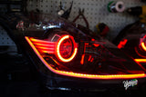 03-09 Nissan 350z BlueGhozt Half Circle Stage 3 Headlights