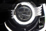 03-09 Nissan 350z BlueGhozt Half Circle Stage 3 Headlights