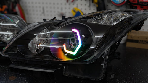 Faros delanteros RGBW Flow Hexagonales para Infiniti G37 Coupé