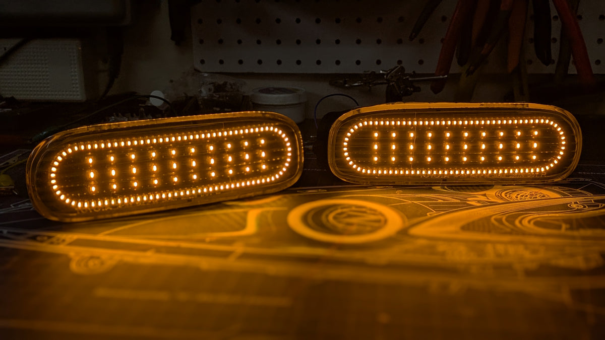 Toyota Supra MK4 switchback LED turn signals — view 2