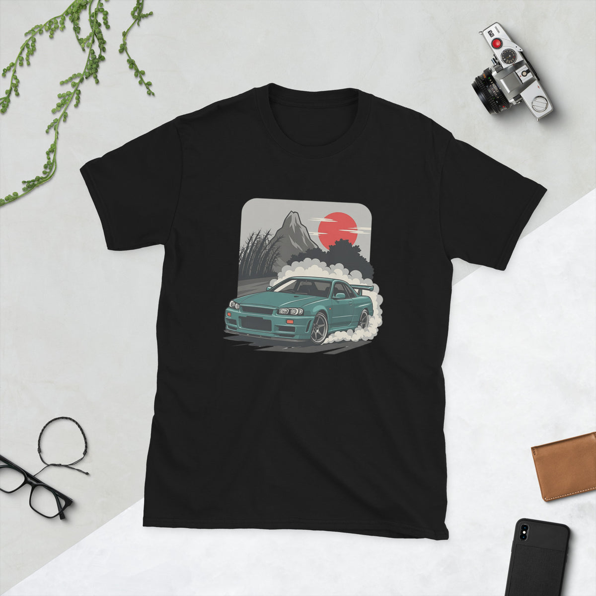 Nissan Skyline GT-R R34 JDM T-shirt — mockup 2