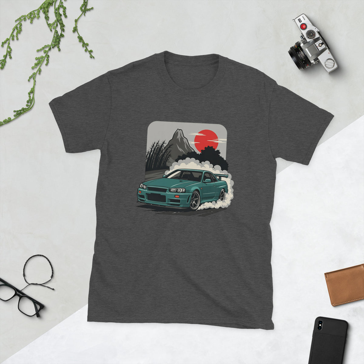 Nissan Skyline GT-R R34 JDM T-shirt — mockup 4