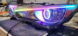 2013-2019 Infiniti Q50 Stage 3 Blueghozt Custom Headlights (Set)