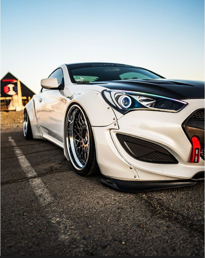 2013-2014 Hyundai Genesis Coupe custom LED headlights — view 2