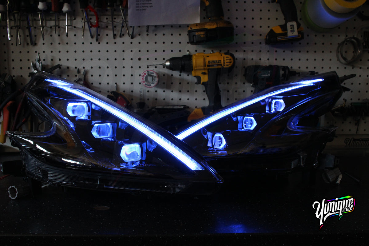 Nissan 370Z BlueGhozt Stage 3 XB LED headlights — view 9