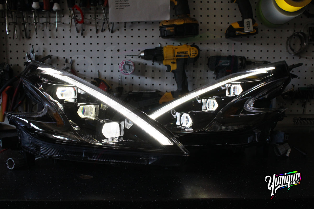 Nissan 370Z BlueGhozt Stage 3 XB LED headlights — view 3