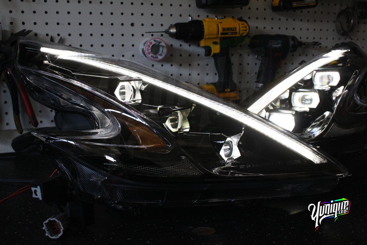 Nissan 370Z BlueGhozt Stage 3 XB LED headlights — view 4