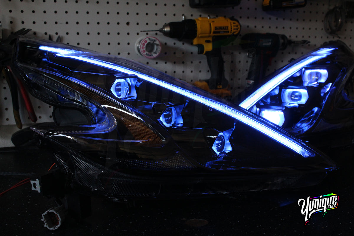 Nissan 370Z BlueGhozt Stage 3 XB LED headlights — view 6
