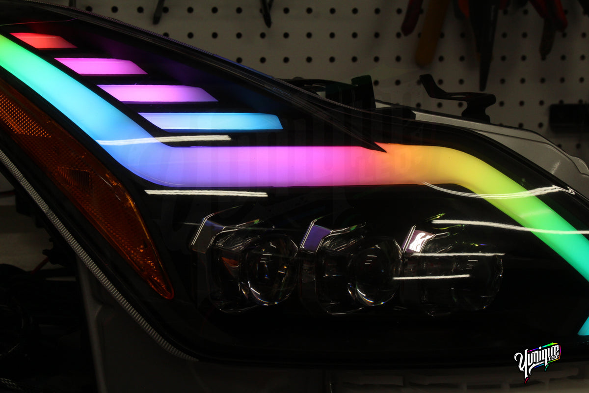 Faros delanteros AlphaRex Nova BlueGhozt Infiniti G37/Q60 2008-2015