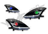 Yunique LED 03-09 Nissan 350z RGB Demon Eyez Stage 2 Headlights